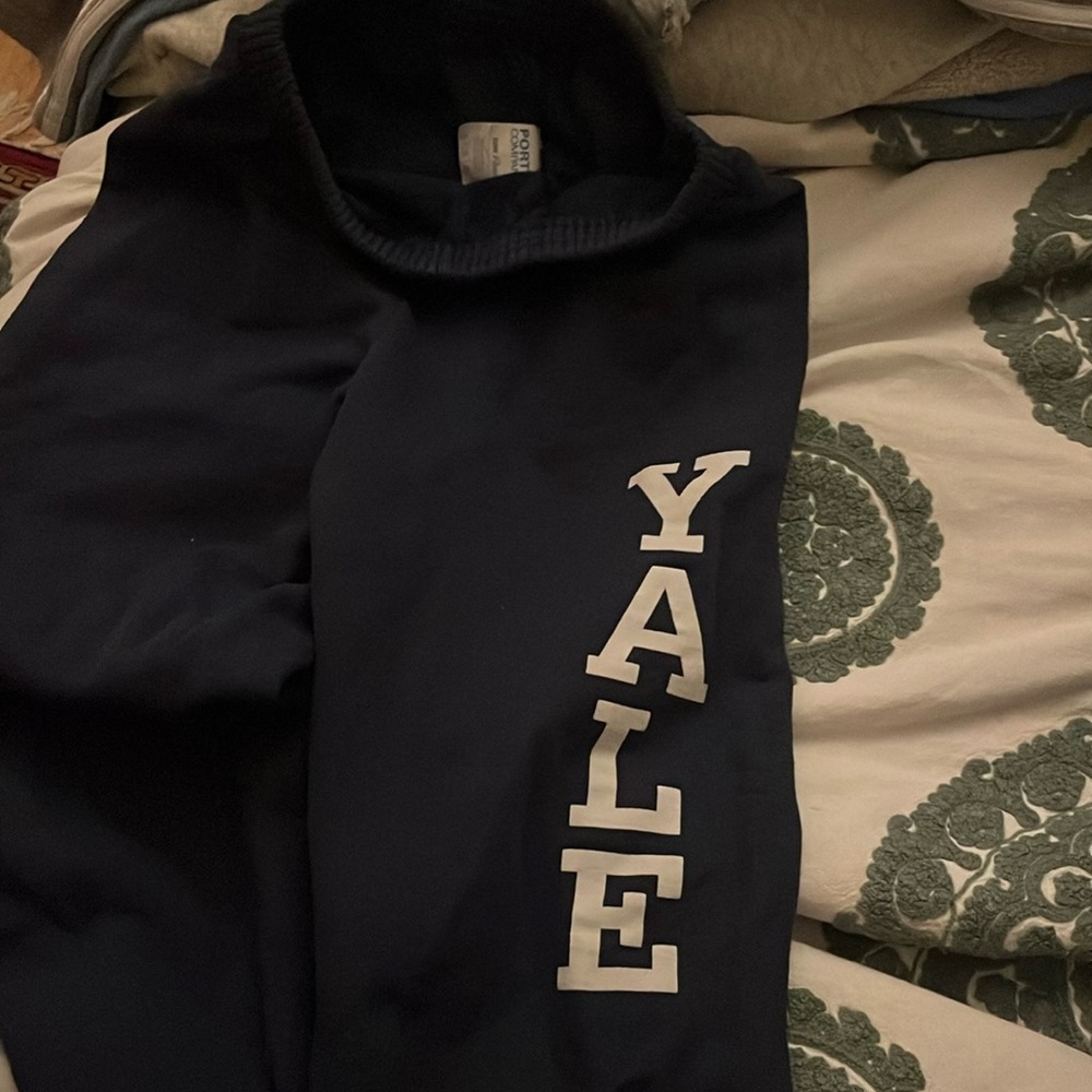 blue yale sweats